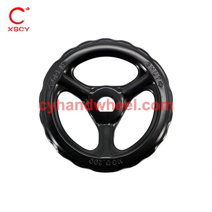 Sort stål spoked håndhjul