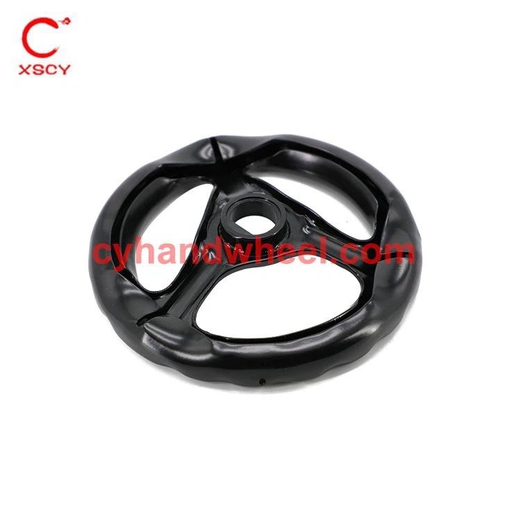 Black Steel Spoked Hand Wheel
