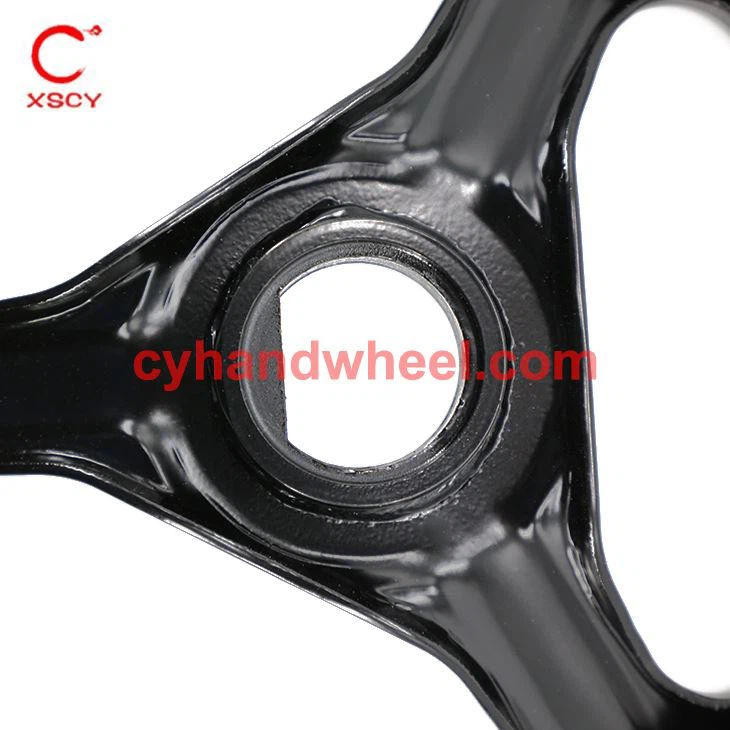 Black Steel Spoked Hand Wheel