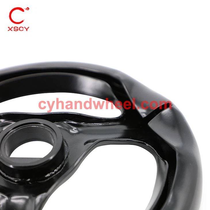 Black Steel Spoked Hand Wheel